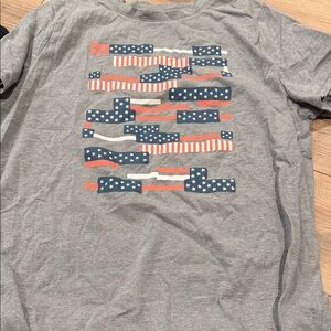 Sonoma Gray Short Sleeve Tee with Patriotic Design